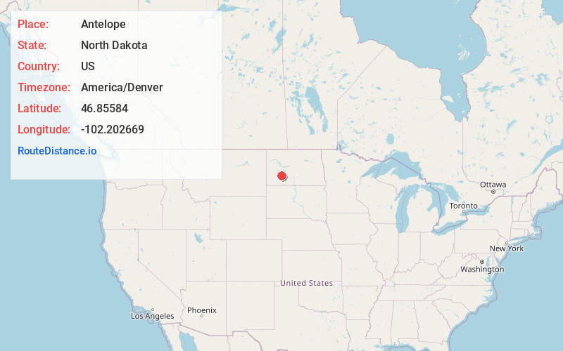 Map of Antelope