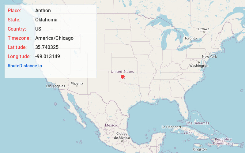Map of Anthon