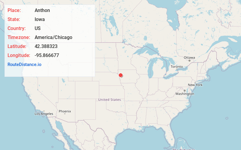 Map of Anthon