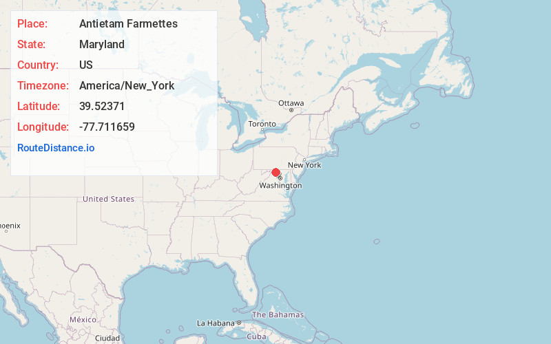 Map of Antietam Farmettes