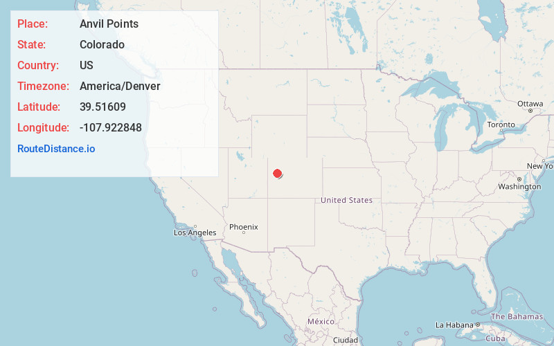 Map of Anvil Points