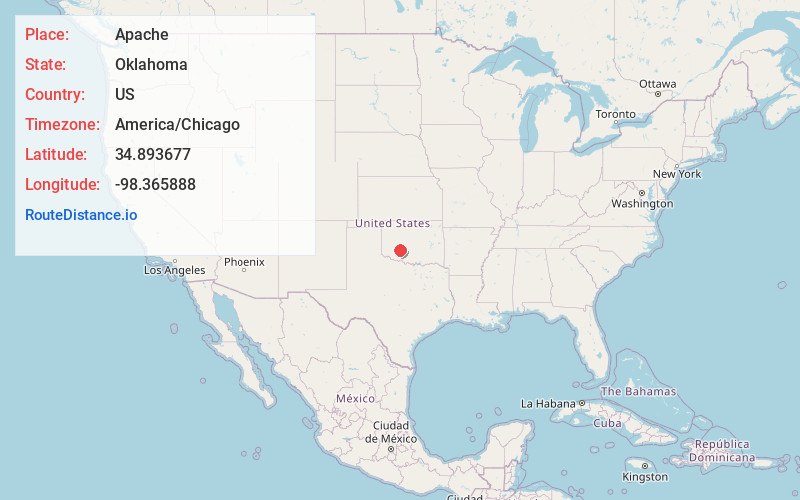 Map of Apache