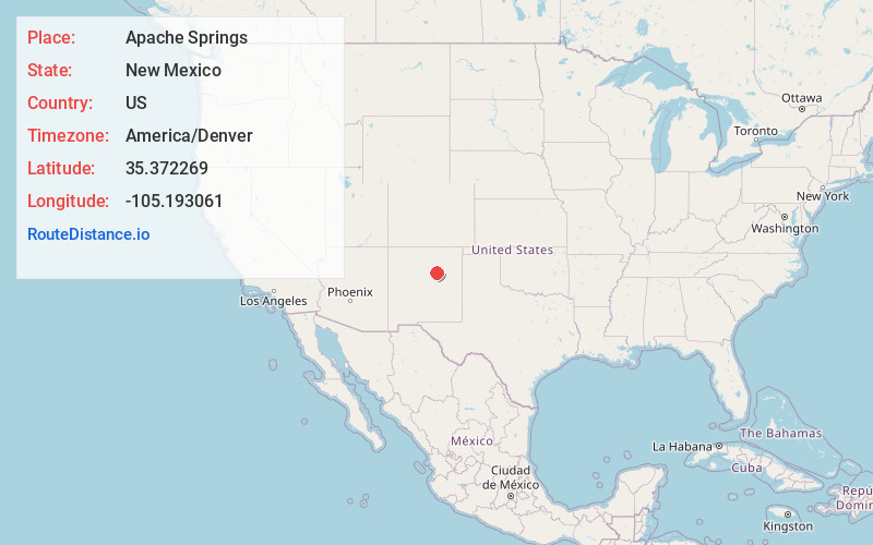 Map of Apache Springs
