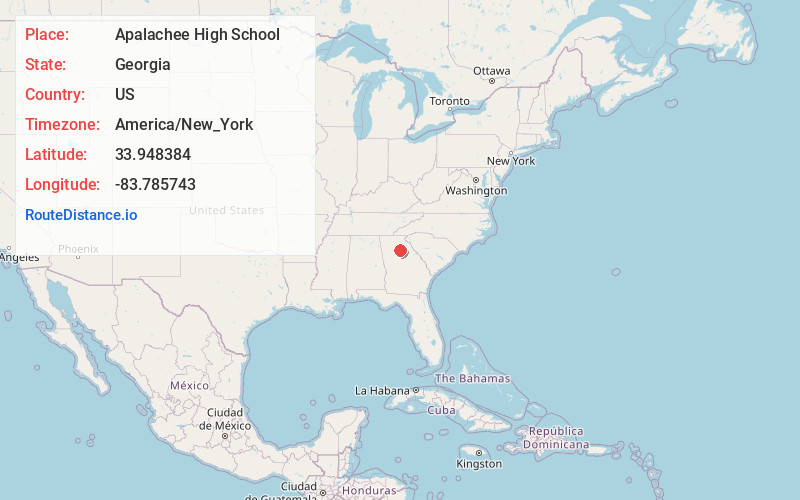 Map of Apalachee High School