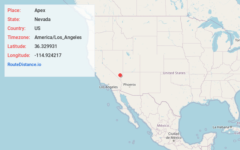 Map of Apex