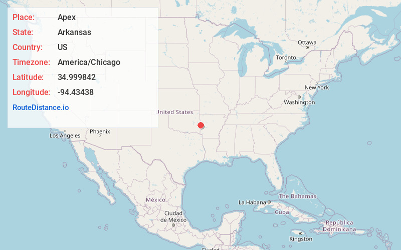 Map of Apex