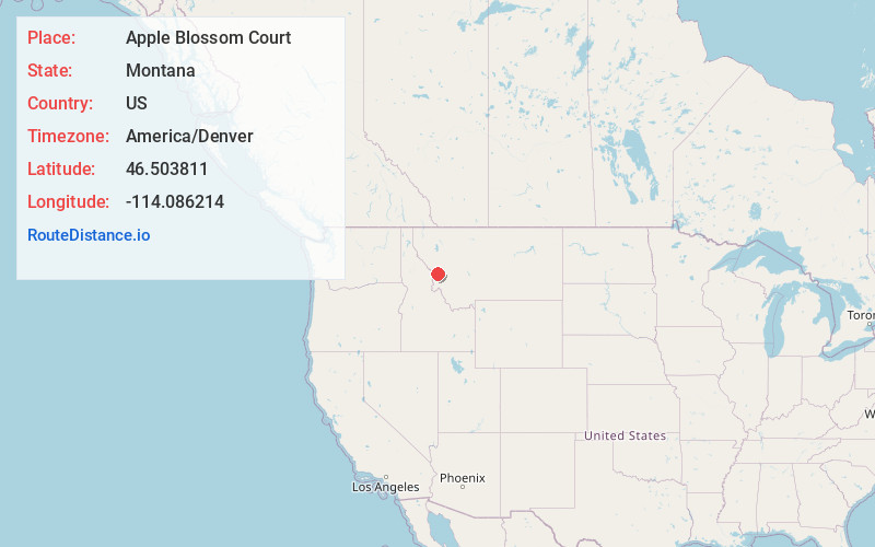 Map of Apple Blossom Court