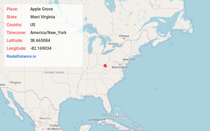 Map of Apple Grove