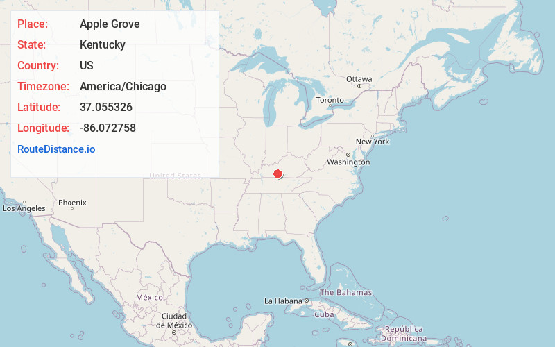 Map of Apple Grove