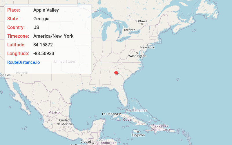 Map of Apple Valley