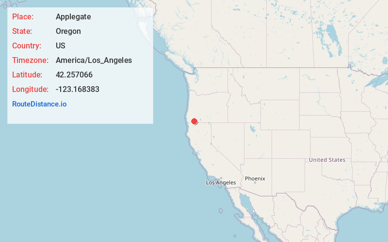 Map of Applegate