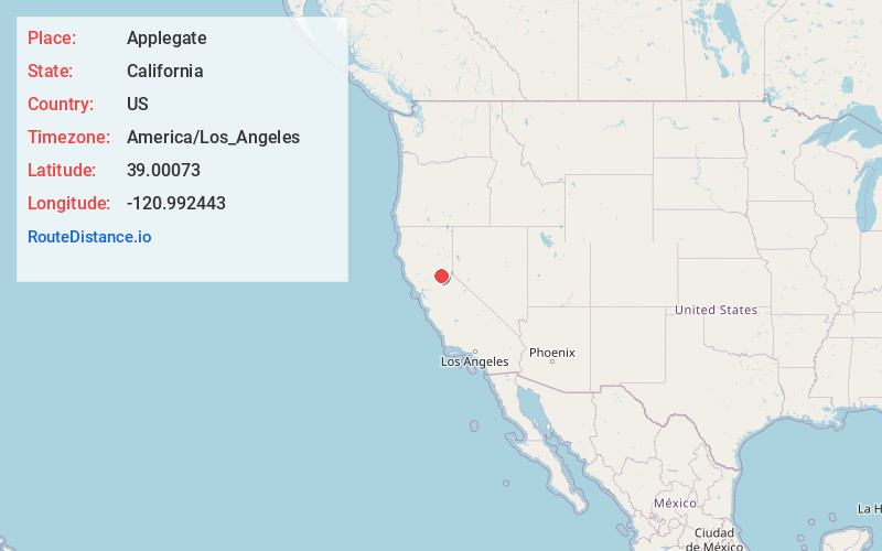 Map of Applegate