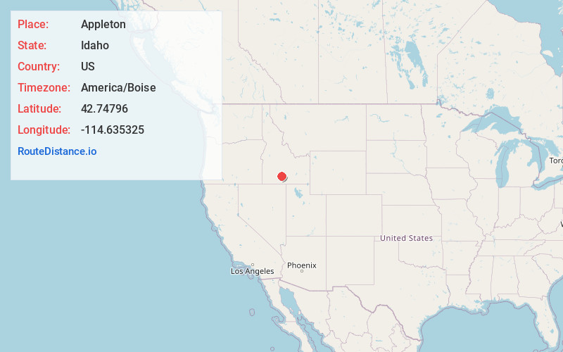 Map of Appleton