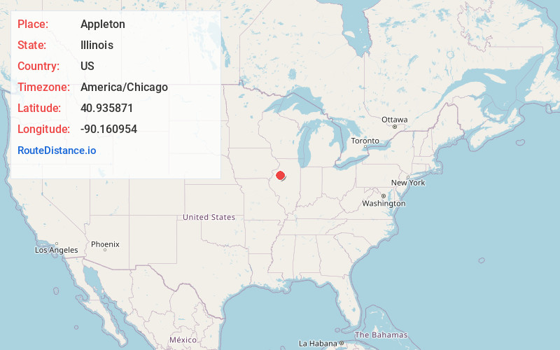 Map of Appleton