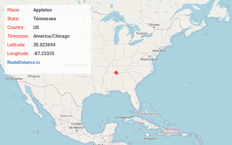 Map of Appleton