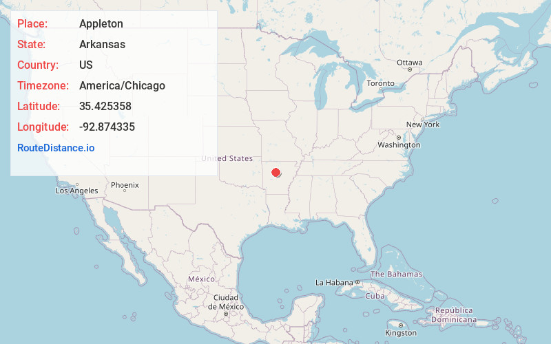 Map of Appleton