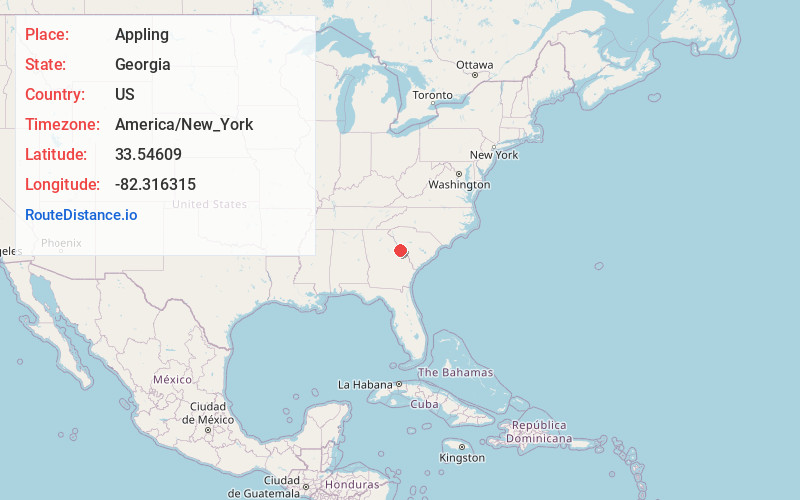 Map of Appling