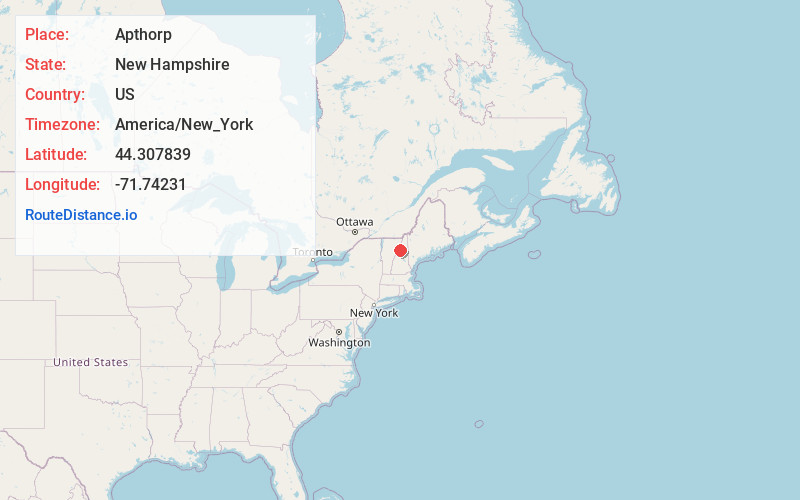 Map of Apthorp