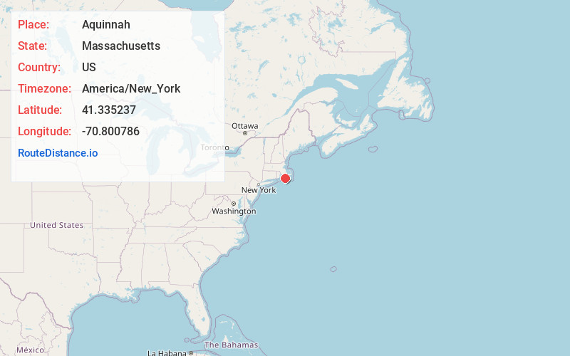 Map of Aquinnah