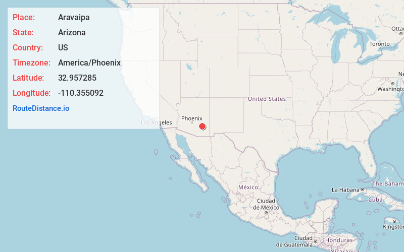 Map of Aravaipa