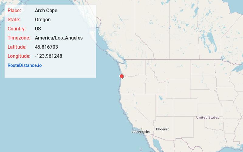 Map of Arch Cape