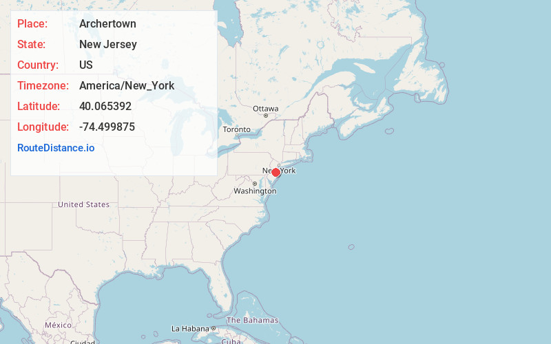 Map of Archertown