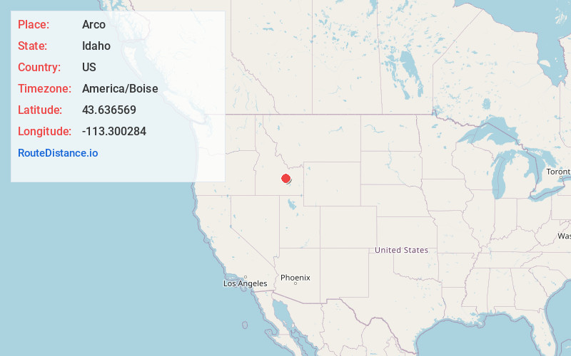 Map of Arco