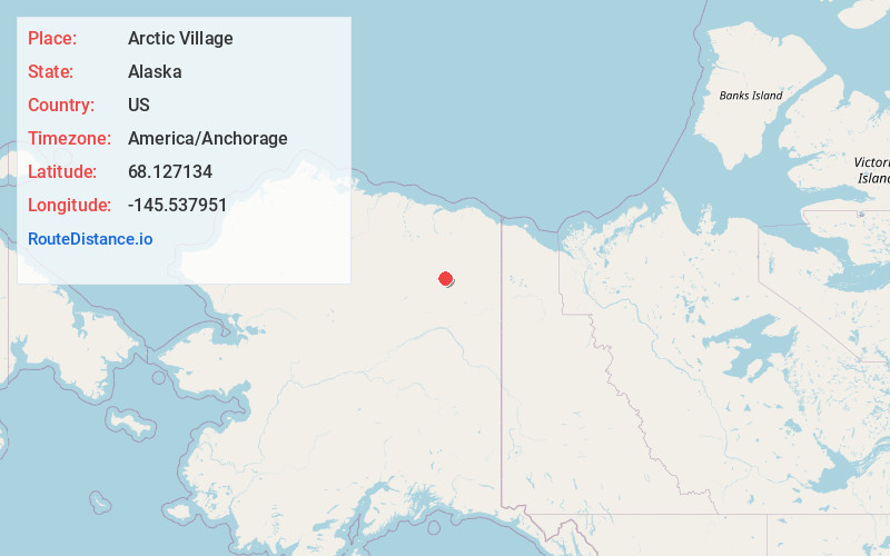 Map of Arctic Village