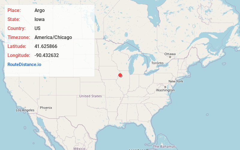 Map of Argo