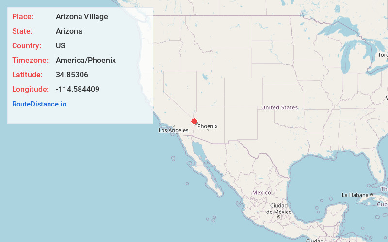 Map of Arizona Village