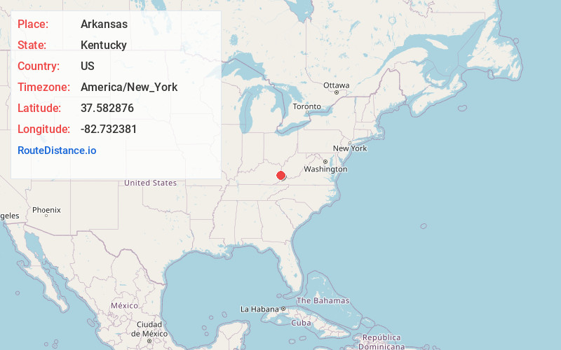 Map of Arkansas