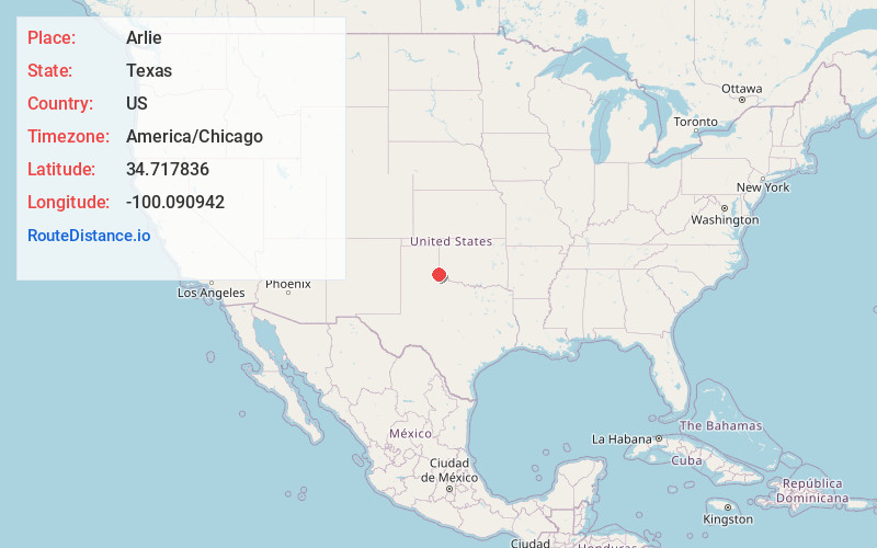 Map of Arlie