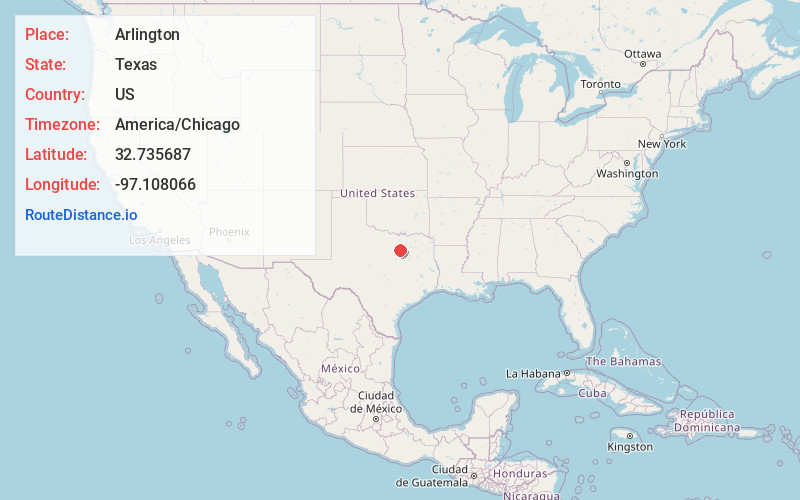 Map of Arlington