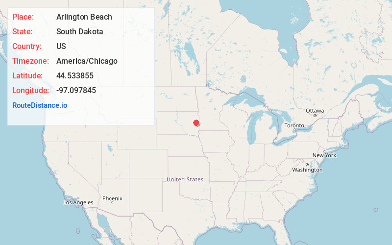Map of Arlington Beach