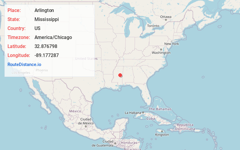 Map of Arlington