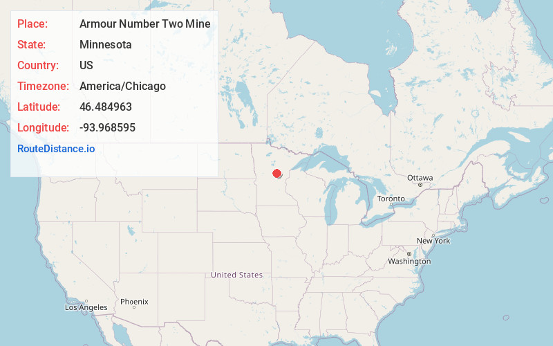 Map of Armour Number Two Mine
