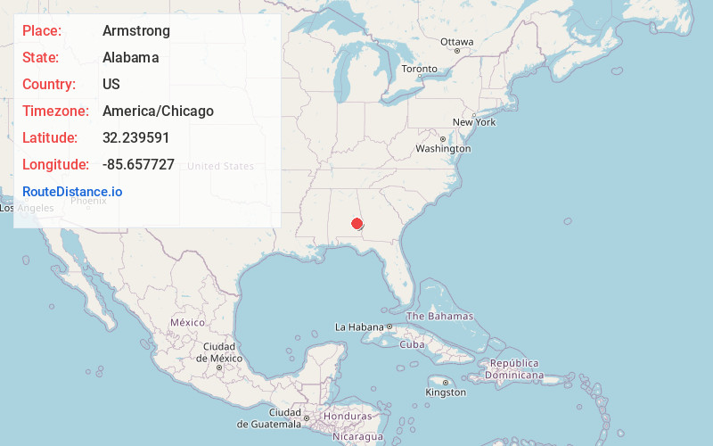 Map of Armstrong