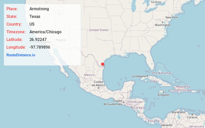 Map of Armstrong