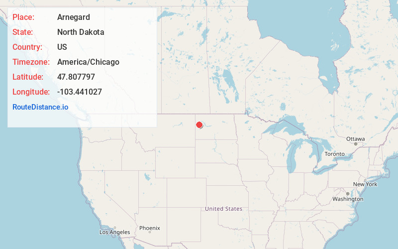 Map of Arnegard