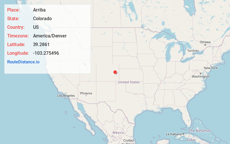 Map of Arriba