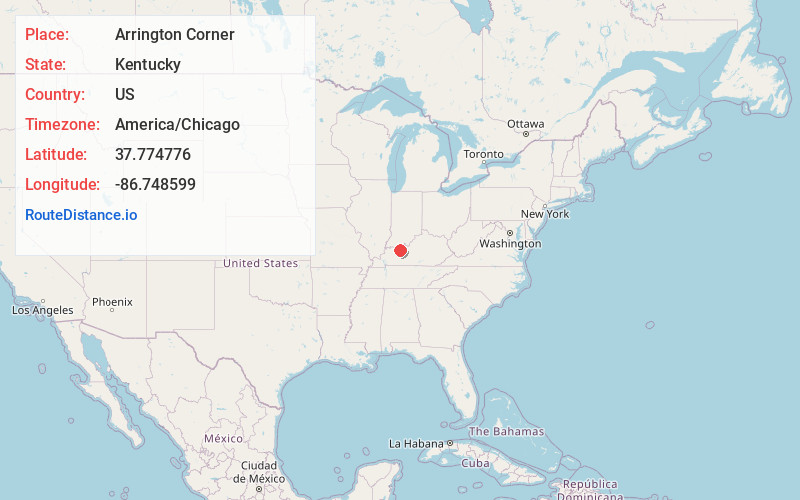 Map of Arrington Corner