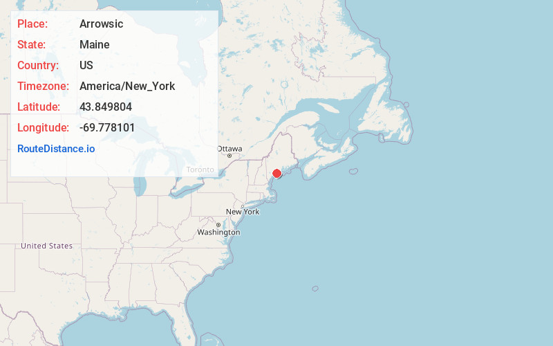 Map of Arrowsic