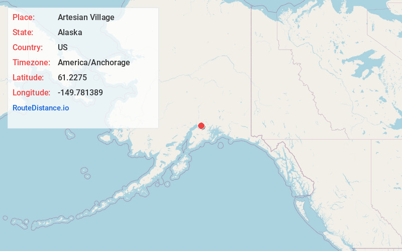Map of Artesian Village