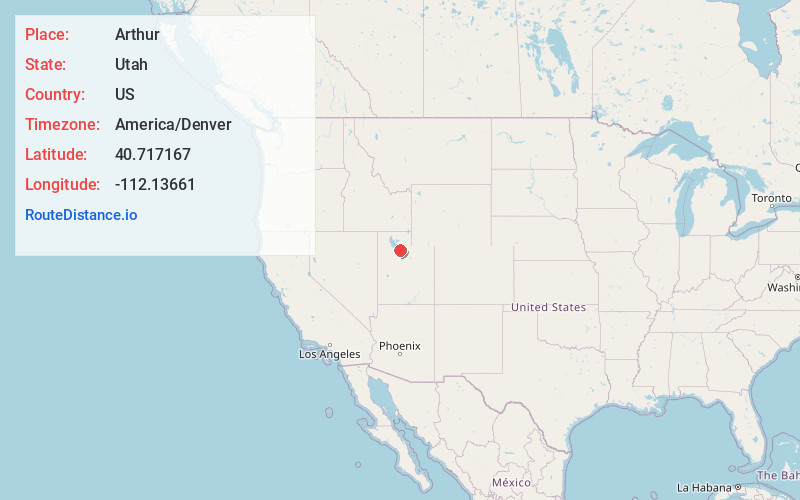 Map of Arthur