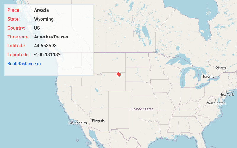 Map of Arvada