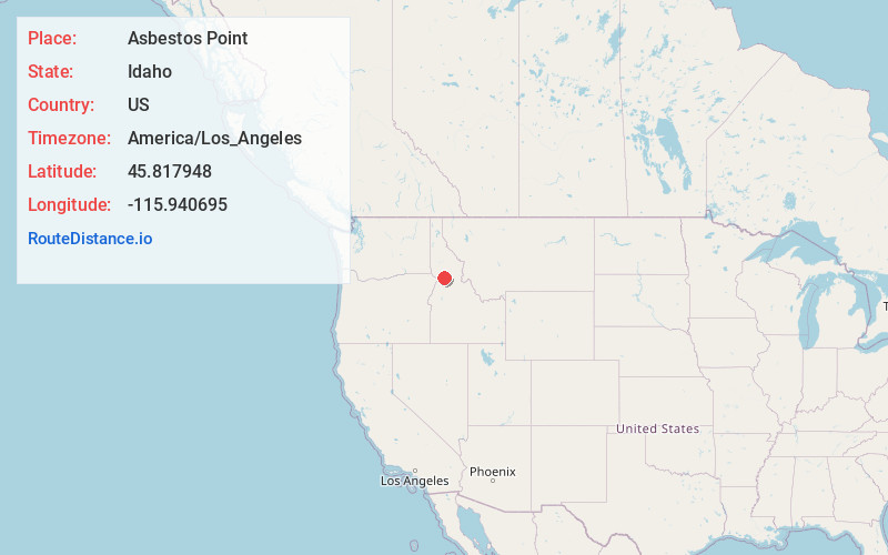 Map of Asbestos Point