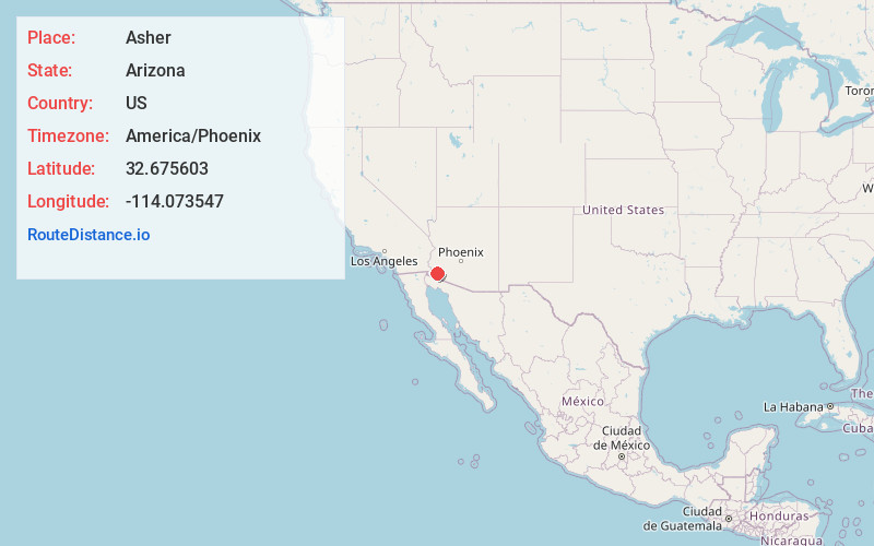 Map of Asher