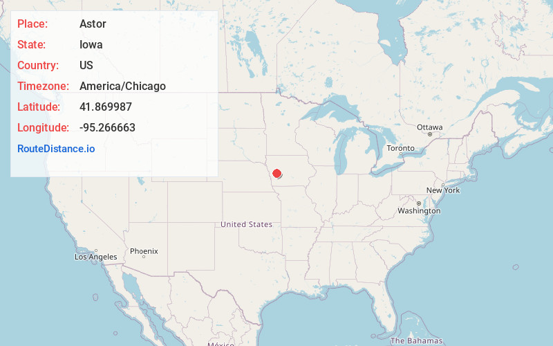 Map of Astor