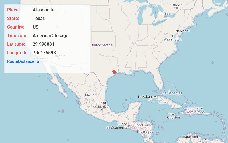 Map of Atascocita
