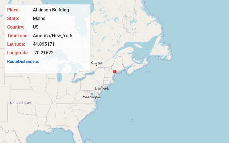 Map of Atkinson Building